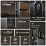 TP-LINK Router wireless TRi-Band Archer BE800, Otel inoxidabil, BE19000, Viteze wireless: • 6 GHz: 11520 Mbps (802.11be), 5 GHz: