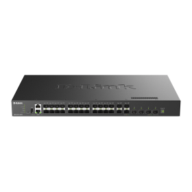 D-Link Switch L3 Managed 32 porturi DXS-3410-32SY, Dimensiuni:441.0 x 250 x 44.0 mm , Capacitate Switch: 760Gbps, 1 x USB 2.0 T,