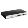 D-Link Switch 10 porturi POE smart maaged DGS-1210-10MP, Interfata: 8 x 10/100/1000Mbps, 2 x100/1000 SFP, Capacitate switch: 20 