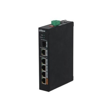 DAHUA SWITCH 4 PORT POE UNMANAGED PFS3106-4ET-60-V2 Switch unmanaged PoE cu 4 porturi  Sursă de alimentare PoE cu opt pini  PoE 
