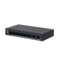 Dahua switch 8 porturi Gigabit PFS3010-8GT-96 V2, Unmanaged, Interfata: 8 x 10/100/1000, 2 x Uplink, Standarde retea: IEEE 802.3