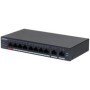 Dahua 10-Port Cloud Managed Desktop Gigabit Switch cu 8-Port PoE, CS4010-8GT-110, Interfata: Port 1-8: 8 × RJ-45 10/100/1000 Mbp