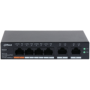 DAHUA 6 port Managed Desktop switch, CS4006-4ET-60, Interfata: Port 1-4: 4 × RJ-45 10/100 Mbps (PoE) Port 5-6: 2 × RJ-45 10/100/