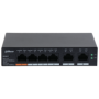 Dahua desktop switch, 6 porturi Gigabit, 4 porturi POE, CS4006-4GT-60, Port 1-4: 4 × RJ-45 10/100/1000 Mbps (POE),  Port 5-6: 2 