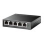 "5-Port Gigabit Easy Smart Switch with 4-Port PoE+ PORT: 4× Gigabit PoE+ Ports, 1× Gigabit Non-PoE Ports SPEC: 802.3af/at, 120 W