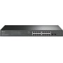 "JetStream™ 18-Port Gigabit Smart Switch with 16-Port PoE+ PORT: 16× Gigabit RJ45 Ports, 2× Gigabit SFP Slots SPEC: 802.3at/af, 