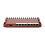 Mikrotik router wireless L009UiGS-2HaxD-IN, Procesor: 800Mhz, Memorie: 512mb RAM, 128Mb NAND, Interfata: 8 x 10/100/1000Mbps, 1 