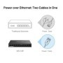 MERCUSYS DESKTOP SWITCH 10PORT MS110P POE, Interfata:  10× 10/100 Mbps, Standarde si protocoale:  IEEE 802.3x Flow Control, Dime