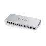 XGS1010-12-ZZ0101F - Ethernet Switch, RJ45 Ports 10, Fibre Ports 2SFP+, 10Gbps, Unmanaged, Zyxel