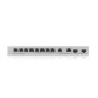 XGS1010-12-ZZ0101F - Ethernet Switch, RJ45 Ports 10, Fibre Ports 2SFP+, 10Gbps, Unmanaged, Zyxel