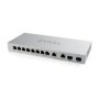 XGS1010-12-ZZ0101F - Ethernet Switch, RJ45 Ports 10, Fibre Ports 2SFP+, 10Gbps, Unmanaged, Zyxel