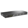 D-Link Switch DSS-200G-28MP,24 x 10/100/1000 Mbps PoE, 4 x Combo 1000 Mbps, Switching Capacity:56 Gbps, Forwarding Rate: 41.67 M