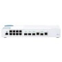 Switch QNAP M408-2C Marvell 98DX3236, 8 porturi 1Gbps, 2 porturi combo 10G SFP+/NBASE-T, 2 porturi 10G SFP+, desktop, web-manage