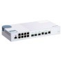 Switch QNAP M408-2C Marvell 98DX3236, 8 porturi 1Gbps, 2 porturi combo 10G SFP+/NBASE-T, 2 porturi 10G SFP+, desktop, web-manage