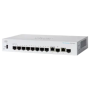 Switch  CISCO CBS350-8S-E-2G, 8 PORTURI 10/100/1000, 2 x SFP, Buffer: 1.5 Mb, Flash 256Mb, CPU: 800 MHz ARM , DRAM: 512 MB Dimen