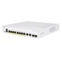 Switch  CISCO CBS250-8P-E-2G, 8 PORTURI 10/100/1000, 2 x SFP, POE 60w, Buffer: 1.5 Mb, Flash 256Mb, CPU: 800 MHz ARM , DRAM: 512