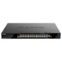 Switch D-Link DGS-1520-28MP, 28 porturi Gigabit,24 x 10/100/1000Base-T, 2 x 10GBase-T, 2 x 10G SFP+, Switching Capacity: 128 Gbp