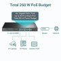 "18-Port Gigabit Rackmount  Switch with 16-Port PoE+ PORT: 16× Gigabit PoE+ Ports, 2× Gigabit Non-PoE Ports, 2× Combo Gigabit SF