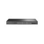 "JetStream™ 24-Port Gigabit L2+ Managed Switch with 4 10GE SFP+ Slots and UPS Power Supply PORT: 24× Gigabit RJ45 Ports, 4× 10G 