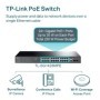 "28-Port Gigabit Easy Smart Switch with 24-Port PoE+ PORT: 24× Gigabit PoE+ Ports, 2× Gigabit Non-PoE Ports, 2×  Gigabit SFP Slo