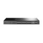 "JetStream™ 24-Port SFP L2+ Managed Switch with 4 10GE SFP+ Slots PORT: 20× Gigabit SFP Ports, 4× Gigabit SFP/RJ45 Combo Ports, 