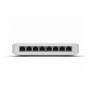 Ubiquiti UniFi 8 port switch, USW-LITE-8-POE, 8 x 10/100/1000 Mbe RJ 45 ports, 4 x POE, 8 Gbps, buget POE: 52W, SMB layer 2 PoE 
