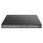 D-Link Switch DGS-2000-52mP, 48 porturi Gigabit, 4 porturi combo gigabitSFP, Capacity 104Gbps, 256 MB DDR3 SDRAM, flash: 32MB, c