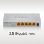 Switch ZyXEL 2.5Gigabit MG-105-ZZ0101F, 5 port, 100/1000/2500 Mbps