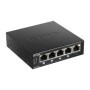 Switch D-Link DGS-1005P, 5 Port, 10/100/1000 Mbps