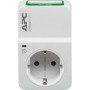 APC Essential SurgeArrest 1 Outlet 230V, 2 Port USB Charger, Germany