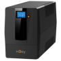 UPS nJoy Horus Plus 600, 600VA/360W, Afisaj LCD cu ecran tactil, 2 Prize Schuko cu Protectie, Repornire Automata, RJ11 protectie
