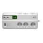 Prelungitor APC cu protectie 6 prize Schuko cablu ≤2.0m 2 porturi USB alb
