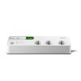 Prelungitor APC cu protectie 6 prize Schuko cablu ≤2.0m 2 porturi USB alb