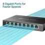 Switch TP-Link TL-SG108E, 8 port, 10/100/1000 Mbps