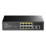 CUDY 8 RJ-45 10/100/1000M PSE ports +2 RJ45 10/100/1000  Uplink Port Unmanaged PoE+ Switch,VLAN ON/OFF, Extend ON/OFF, Watchdog 