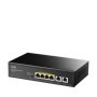 CUDY 6-Port 10/100/1000M PoE+ Switch, 4-Port 10/100/1000 BASE-T Gigabit PoE+ ports, 2-Port 10/100/1000 BASE-T Gigabit Uplink por
