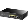 CUDY 5-Port 10/100/1000M PoE+ Switch 120W, 4-Port 10/100/1000M PoE+ ports, 60 watts for port 1, 802.3at/af, VLAN ON/OFF, Extend 