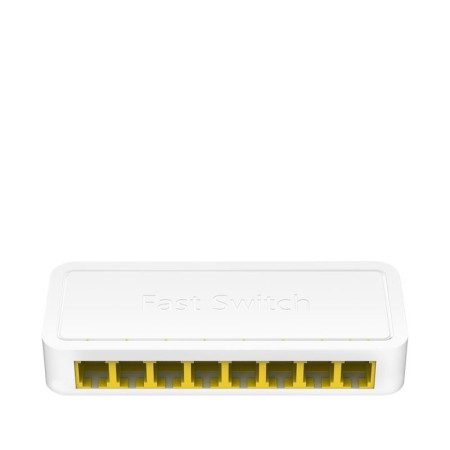 CUDY 8-Port 10/100 Mbps Desktop Switch, 8 10/100M RJ45 Ports, Loop Detection, Desktop Plastic Case, Power Saving, Plug & Play, W
