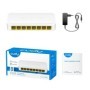 CUDY 8-Port 10/100 Mbps Desktop Switch, 8 10/100M RJ45 Ports, Loop Detection, Desktop Plastic Case, Power Saving, Plug & Play, W