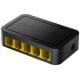 CUDY 5-Port 10/100 Mbps Desktop Switch, 5 10/100M RJ45 Ports, Loop Detection, Desktop Plastic Case, Power Saving, Plug & Play, W