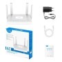 CUDY AC1200 Gigabit Dual Band Wi-Fi Router, Chipset MediaTek, 3 × 10/100/1000Mbps RJ45 Ports, 4 x 5dBi fixed antennas,  WiFi rou