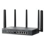 Omada 4G+ Cat6 AX3000 Gigabit VPN Gateway with 4-Port PoE+ PORT: 1× Gigabit SFP WAN/LAN Port, 1× Gigabit RJ45 WAN Port, 4× Gigab