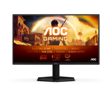 Monitor AOC 24.5" 25G42E, Diagonal (inch): 24.5, Diagonal (cm): 62, Aspect ratio: 16:9, Panel: IPS, Resolution: 1920x1080, Refre