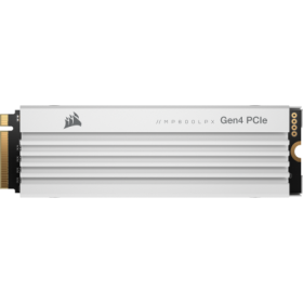 SSD CORSAIR MP600 PRO LPX 4TB PCIE Gen4 x4 NVMe M.2 alb, compatibil PS5, viteza de citire 7100 MB/s, viteza de scriere 6800 MB/s