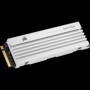 SSD CORSAIR MP600 PRO LPX 4TB PCIE Gen4 x4 NVMe M.2 alb, compatibil PS5, viteza de citire 7100 MB/s, viteza de scriere 6800 MB/s