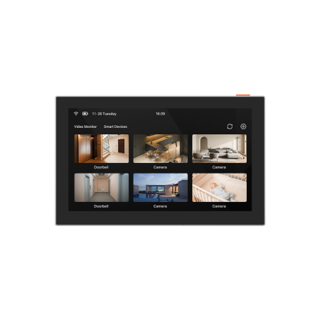 Ecran smart 7'' wireless Ezviz SD7, rezolutie: 1024 × 600, capacitate baterie: 4600 mAh, microfon si difuzor incorporat, wireles