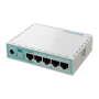 MIKROTIK HEX E50UG 512 MB DDR3, Procesor: EN7562CT @ 950 MHz, Memorie: 512 MB, 5x 10/100/1000, MikroTik RouterOS, licenţă Level 