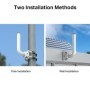 Pole/Wall Mount Kit for Outdoor Access Point Dimensions: 330.5×172.5×49.5 mm FEATURE: Used with outdoor AP, support wall-mounted