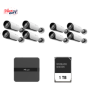 Kit supraveghere video Milesight 8 buc camera MS-C2964-UPD + 1 buc NVR MS-N1008-UPC