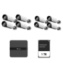 Kit supraveghere video Milesight 8 buc camera MS-C2964-UPD + 1 buc NVR MS-N1008-UPC